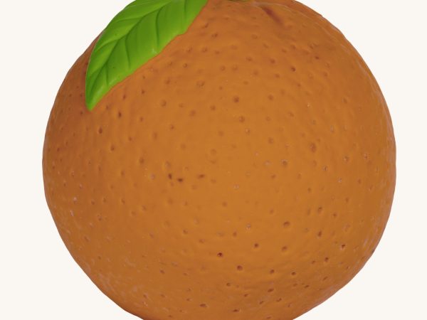 Oli & Carol Natural Rubber Baby Ball - Orange