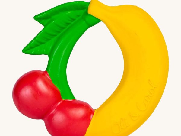 Oli & Carol Natural Rubber Fruit Teething Ring