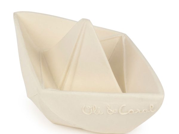 Oli & Carol Origami Boat - White