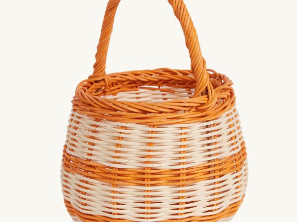 Olli Ella Berry Basket Orange Stripe