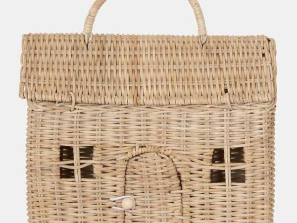 Olli Ella Casa Clutch Dolls House Basket - Straw