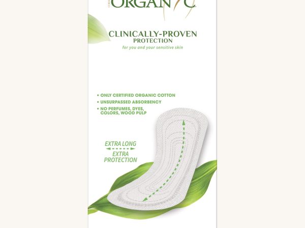 Organyc 20 Extra Long Panty Liners - Light Flow