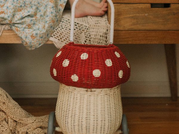 Olli Ella Mushroom Luggy - Red & White