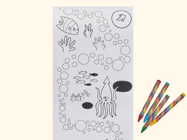 Olli Ella Mini Playpa Colouring Set - Ocean