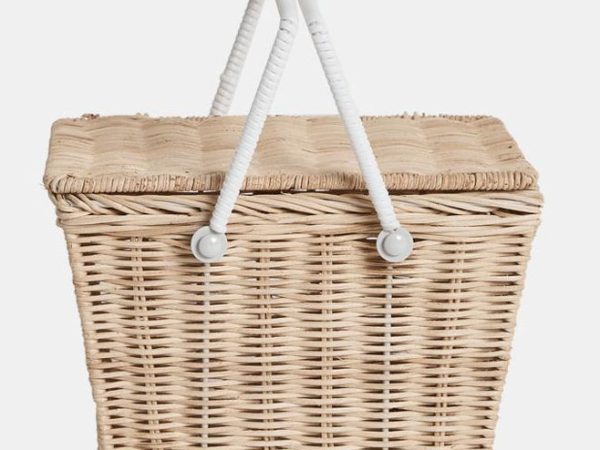 Olli Ella Piki Picnic Basket - Straw