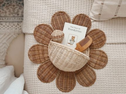 Olli Ella Rattan Daisy Wall Basket