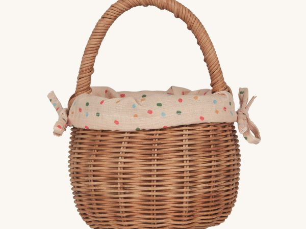 Olli Ella Rattan Berry Basket with Lining – Gumdrop
