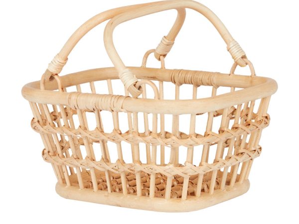 Olli Ella Rattan Tarry Basket - Wheat