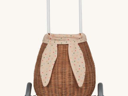 Olli Ella Rattan Bunny Luggy with Lining – Gumdrop