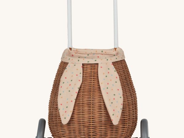 Olli Ella Rattan Bunny Luggy with Lining – Gumdrop