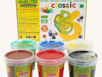 OkoNorm Finger Paints - 6 Pack Classic Colours