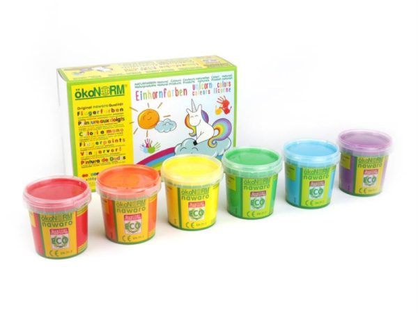 OkoNorm Finger Paints - 6 Unicorn Colours