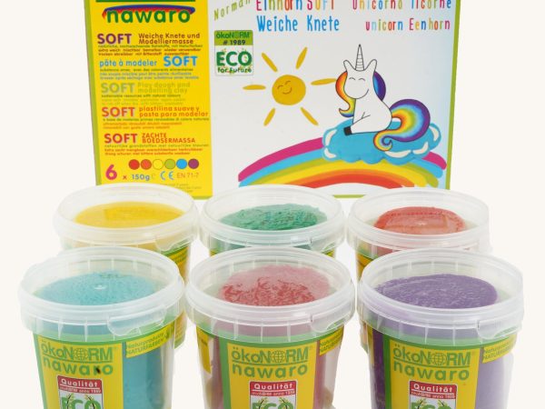 OkoNorm Play Dough Set - 6 Unicorn Colours