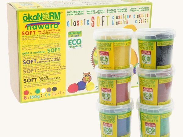 OkoNorm Play Dough Set - 6 Classic Colours