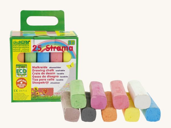 OkoNorm Pavement Drawing Chalks - 25 Pack
