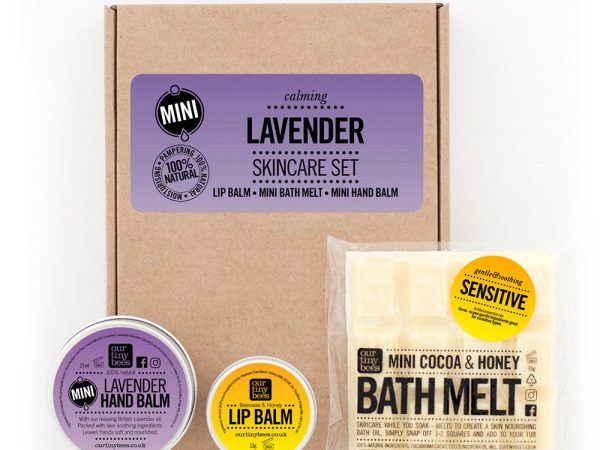 Our Tiny Bees Mini Lavender Skincare Gift Set