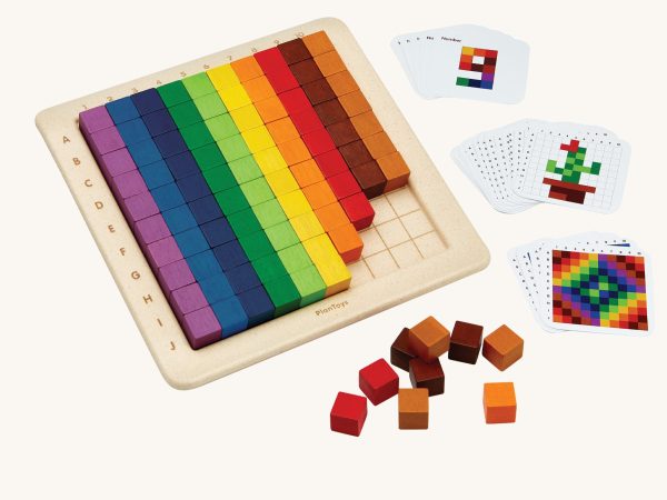 PlanToys 100 Rainbow Counting Cubes