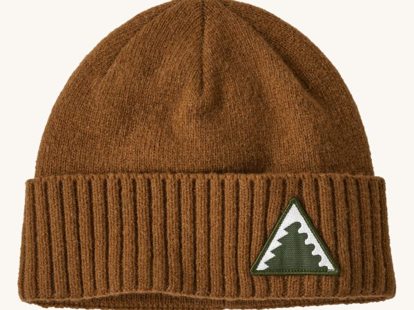 Patagonia Adult Brodeo Beanie Hat - Shelter Brown / Dawn Tracks