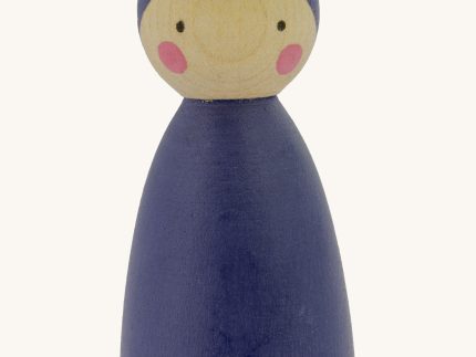 Peepul Aubergine Peg Doll