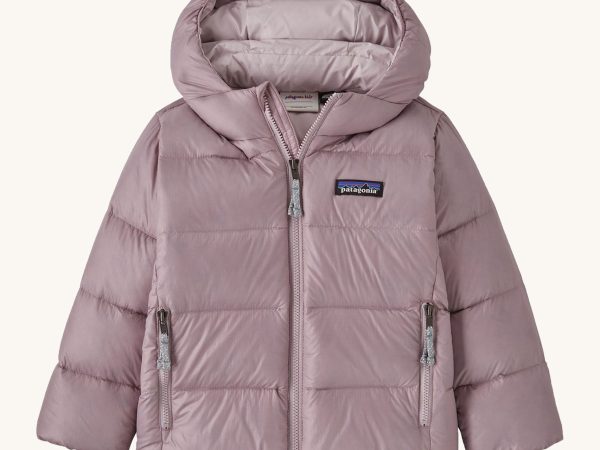 Patagonia Baby Hi-Loft Down Sweater Hoody Stormy Mauve