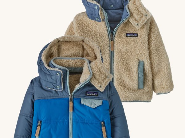 Patagonia Baby Reversible Tribbles Hoody - Endless Blue