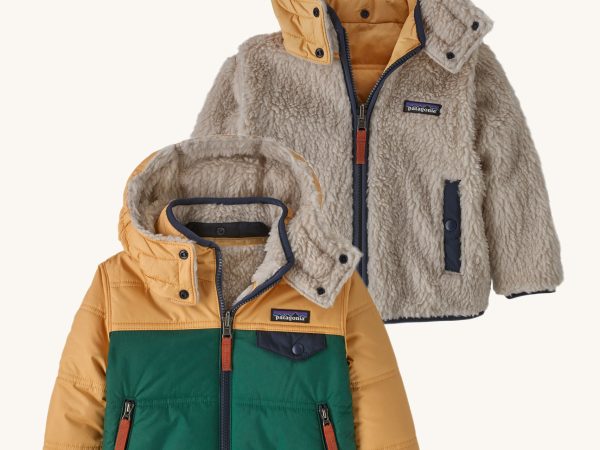 Patagonia Baby Reversible Tribbles Hoody - Conifer Green