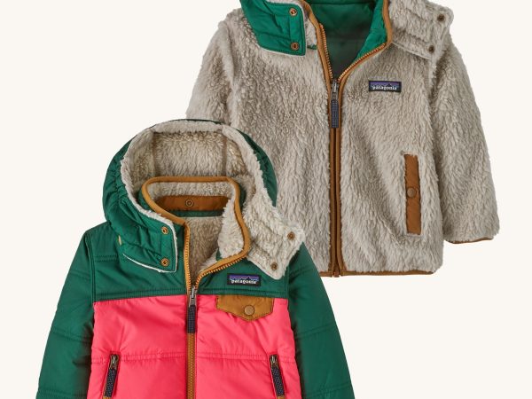 Patagonia Baby Reversible Tribbles Hoody -  Sierra Pink
