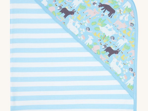 Piccalilly Country Friends Hooded Baby Blanket