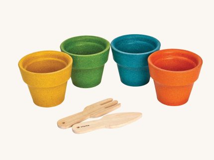 PlanToys Four Flower Pots Set