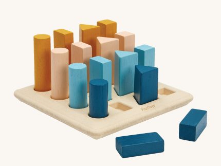 PlanToys Geometric Peg Board - Orchard