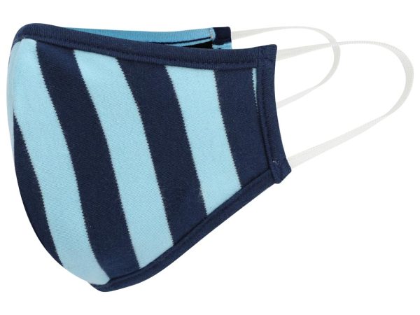 Piccalilly Kids Face Mask - Blue Stripe
