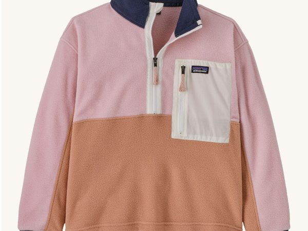 Patagonia Kids Microdini 1/2 Zip Fleece Top Terra Pink