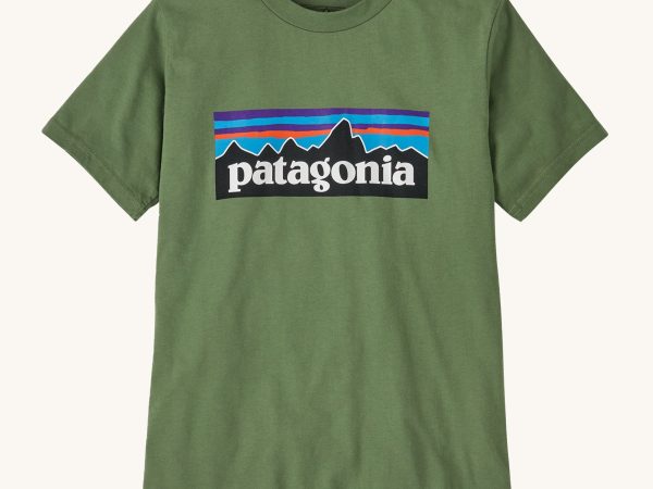 Patagonia Kids P-6 Logo T-Shirt - Terrain Green