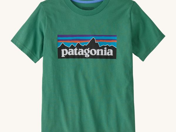 Patagonia Kids P-6 Logo T-Shirt - Heartleaf Green