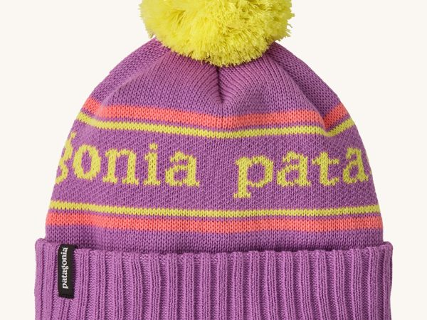 Patagonia Kids  Powder Town Beanie - Park Stripe / Brisk Purple