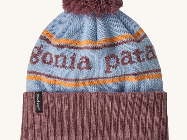 Patagonia Kids  Powder Town Beanie Wispy Green
