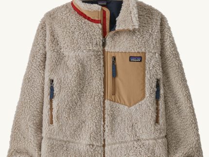 Patagonia Kids Retro-X Fleece Jacket - Natural / Grayling Brown