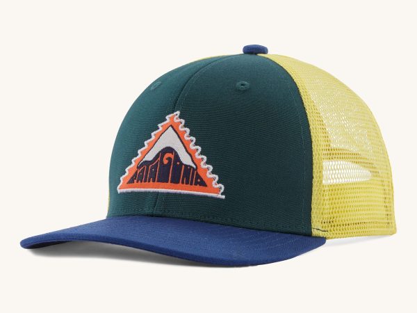 Patagonia Kids Trucker Hat - Driftways Patch / Cascade Green