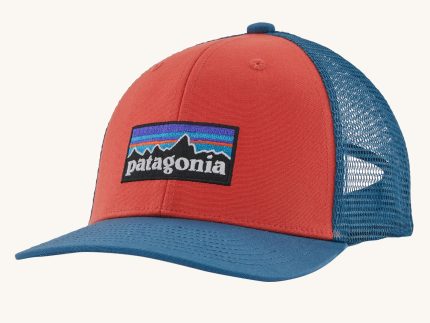 Patagonia Kids Trucker Hat Baseball Cap - P-6 Logo / Sumac Red