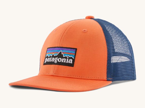 Patagonia Kids Trucker Hat - P-6 Logo / Orange Peel
