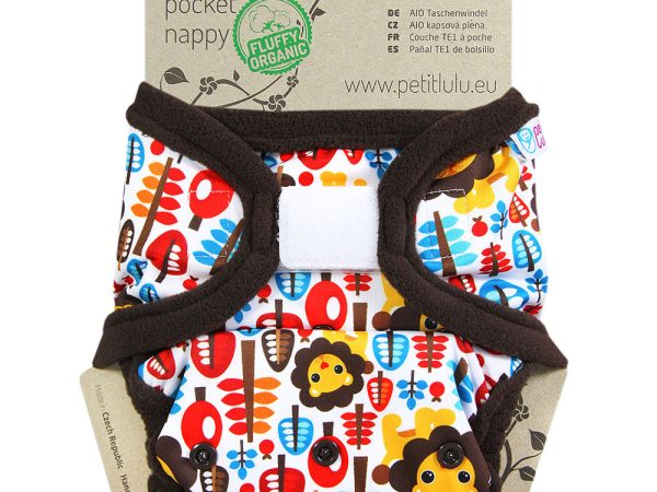 Petit Lulu AIO Pocket Nappy H&L - King Of The Jungle