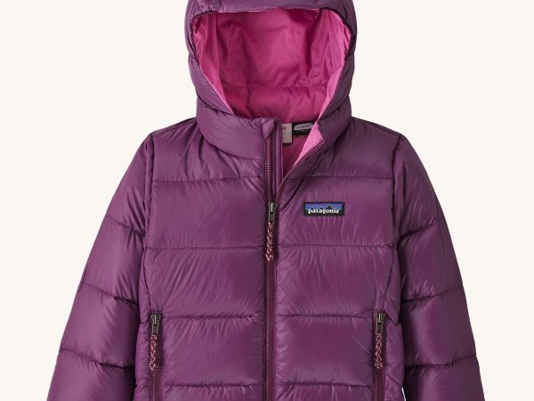 Patagonia Little Kids Hi-Loft Down Sweater Hoody Jacket - Night Plum