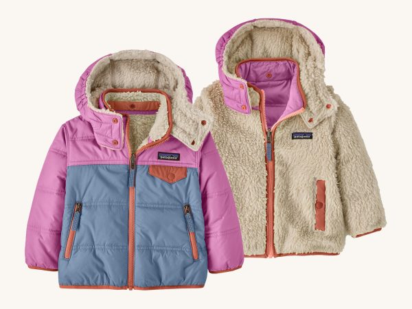 Patagonia Little Kids Reversible Tribbles Hoody - Barnacle Blue