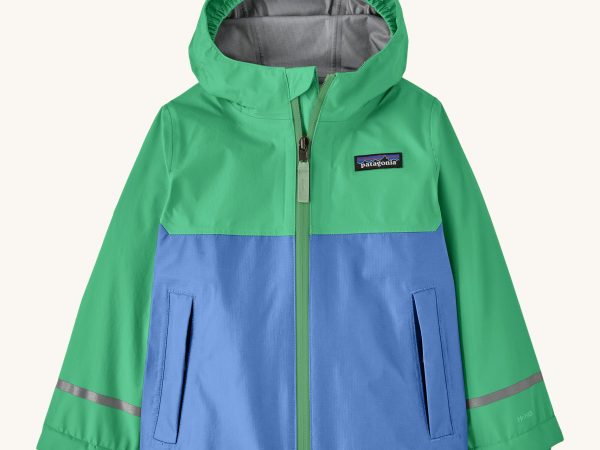 Patagonia Little Kids Torrentshell 3L Waterproof Jacket - Aloe Green