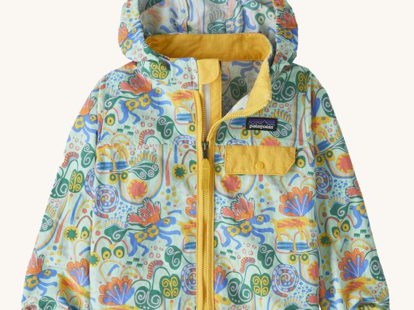 Patagonia Little Kids Baggies Jacket - Meadow Moose / Rinsed Green