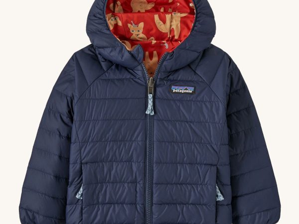 Patagonia Little Kids Reversible Down Sweater Hoody - Madder Red