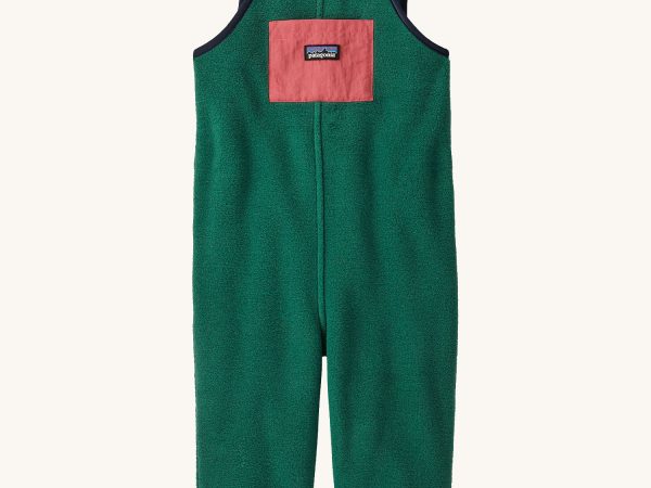 Patagonia Little Kids Synchilla® Fleece Dungarees Overalls Conifer Green