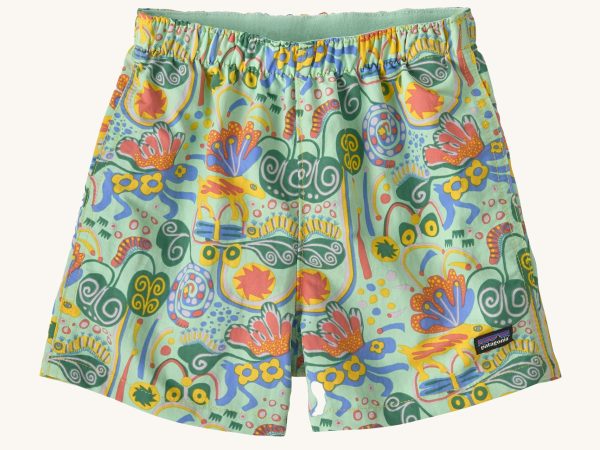 Patagonia Little Kids Baggies Shorts - Meadow Moose / Rinsed Green