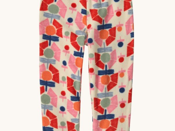 Patagonia Little Kids Micro D Bottoms - Stamped Floral / Natural