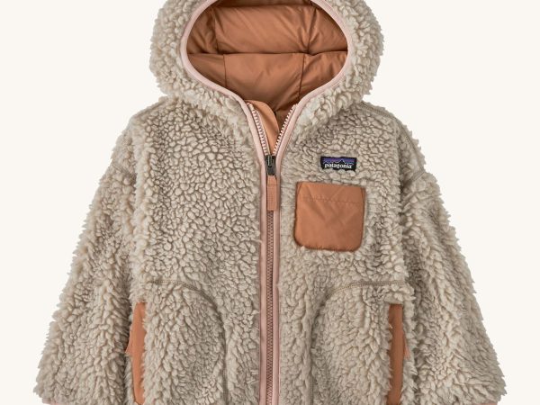 Patagonia Little Kids Retro-X Hoody - Natural / Mallow Pink